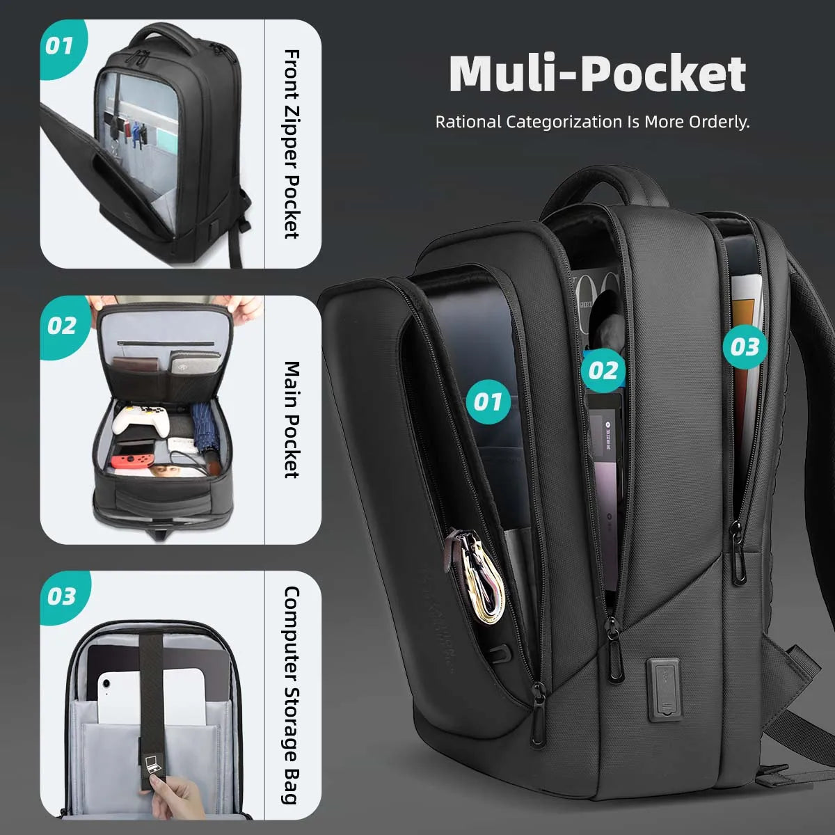 Lucca Laptop Backpack