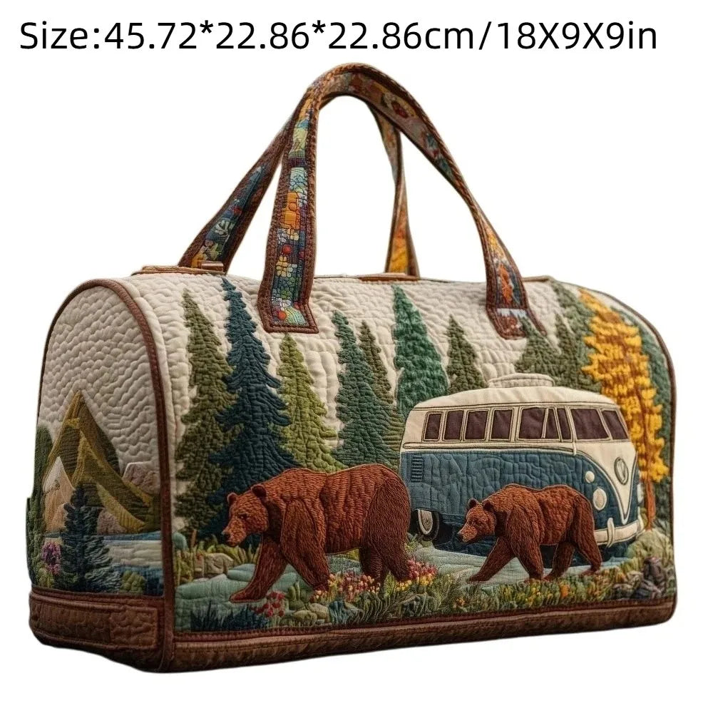 Forest Quilted Adventure Duffel