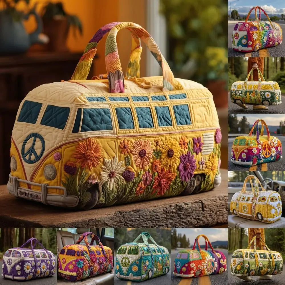 3D flowers Travel Tote