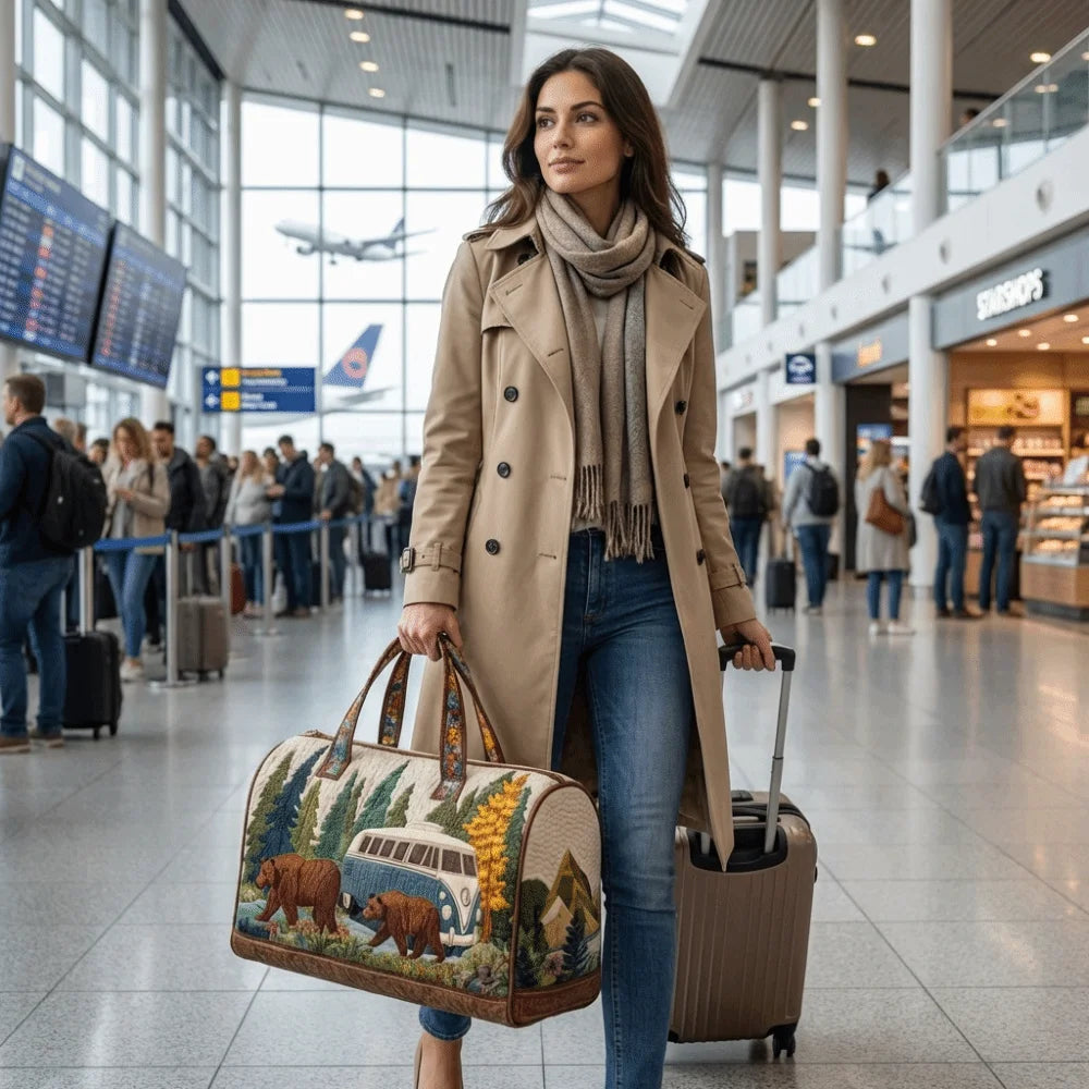 Forest Quilted Adventure Duffel